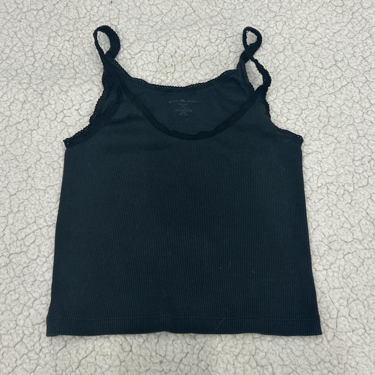 BRANDY MELVILLE BLACK TANK ONE SIZE - Depop