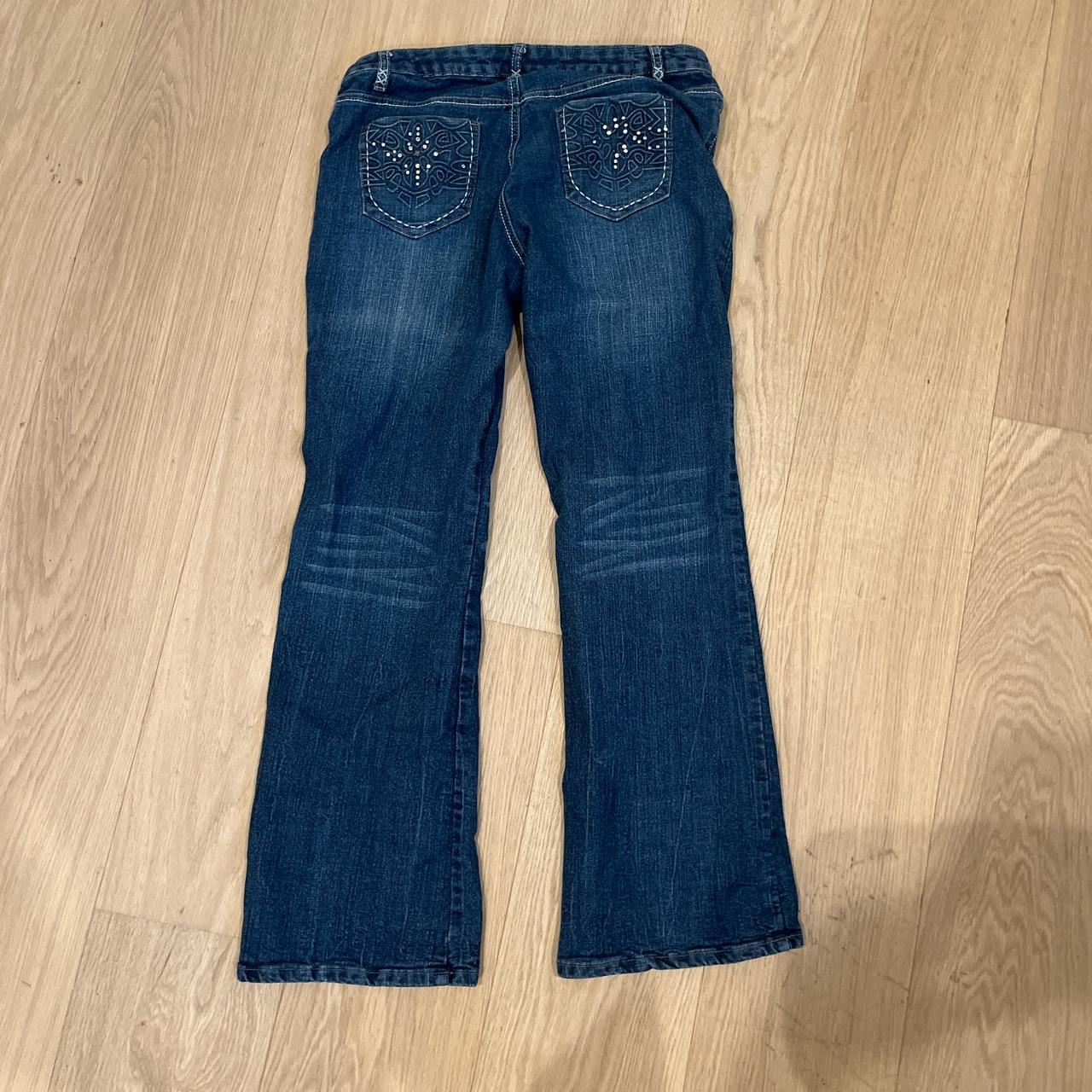 Vintage ed hardy jeans Y2K Tear on the bottom | Depop