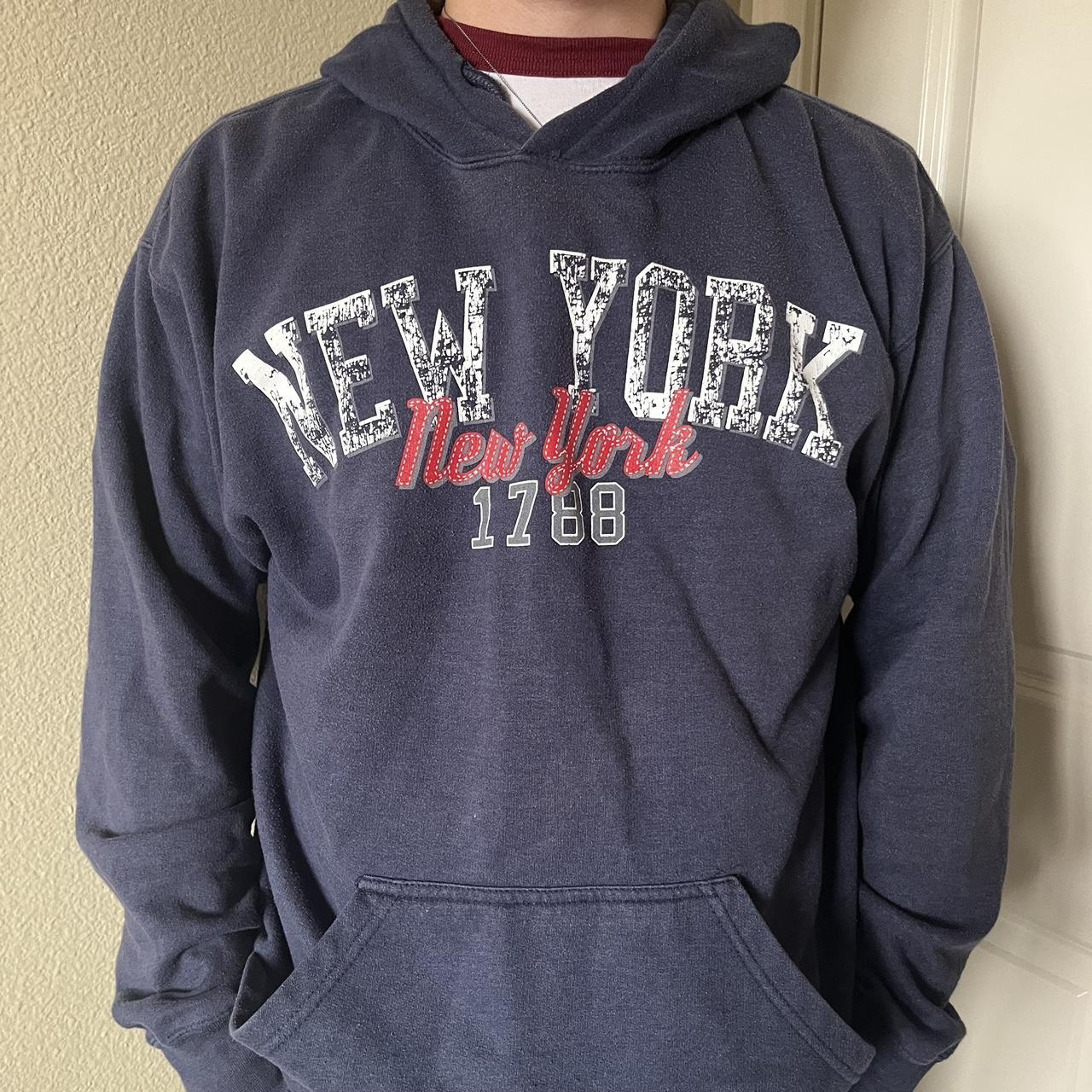 Vintage New York Hoodie 🗽 TAGGED: L Chest: - Depop