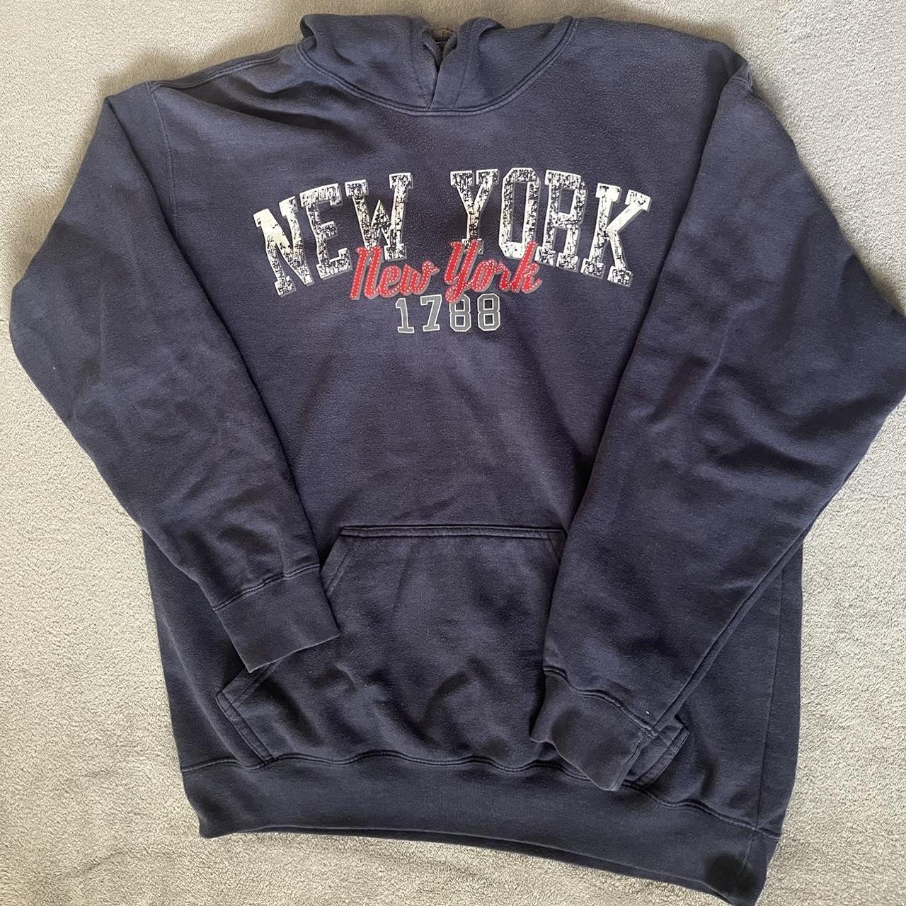 Vintage New York Hoodie 🗽 TAGGED: L Chest: - Depop