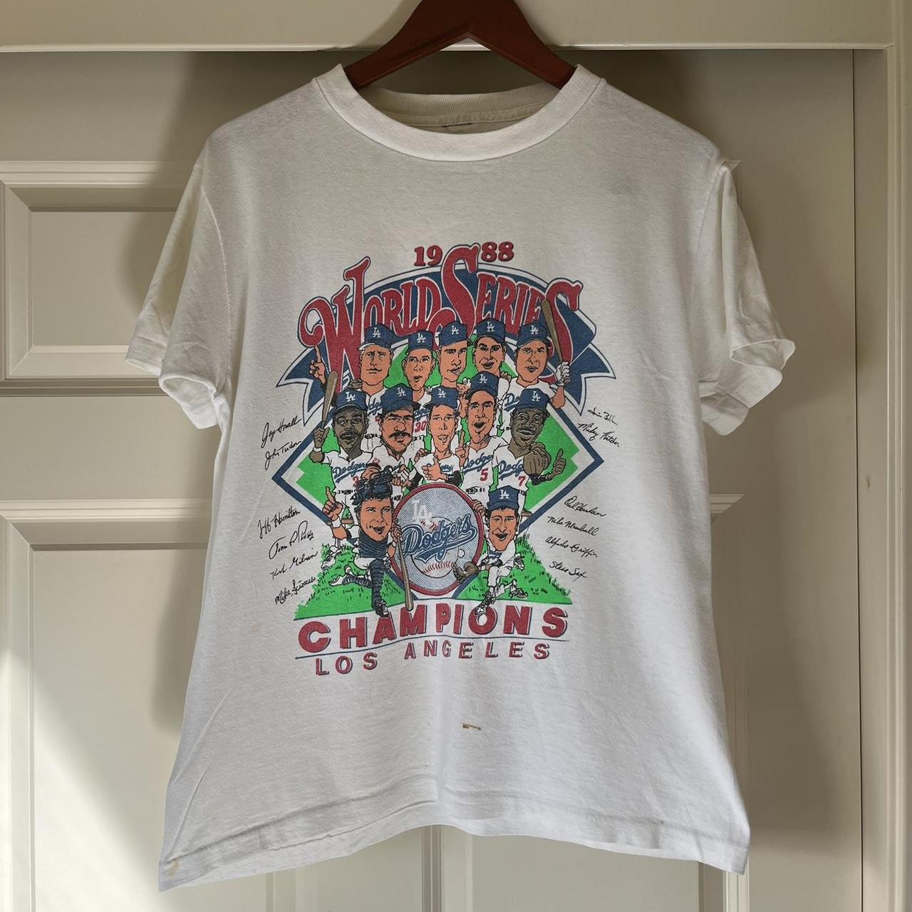 Vintage LA Dodgers 1988 world series champions - Depop