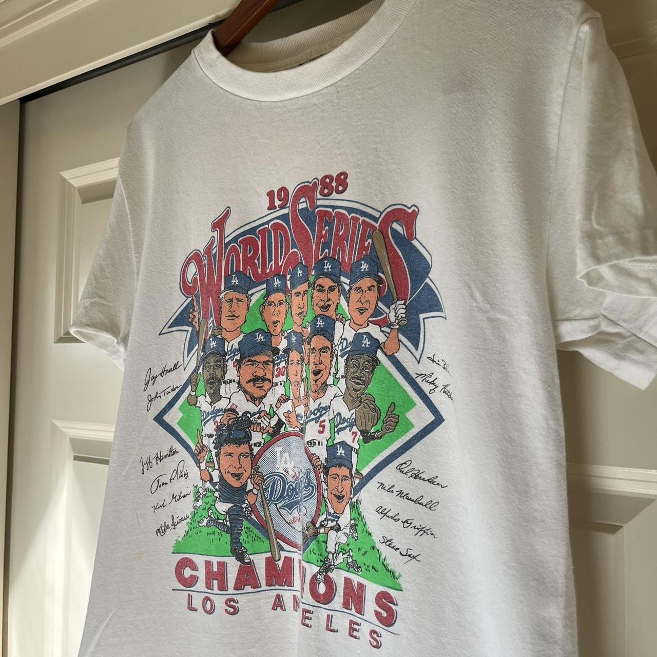 VTG 1988 LA Dodgers World Series T Shirt MADE IN - Depop