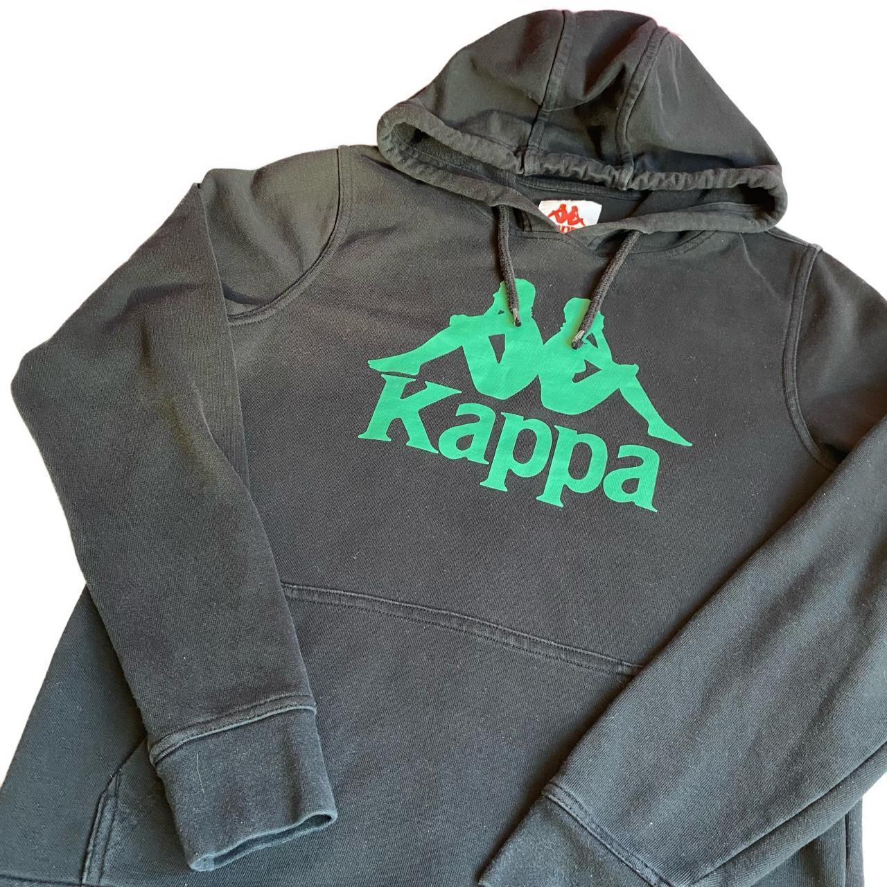 Black and green outlet kappa hoodie