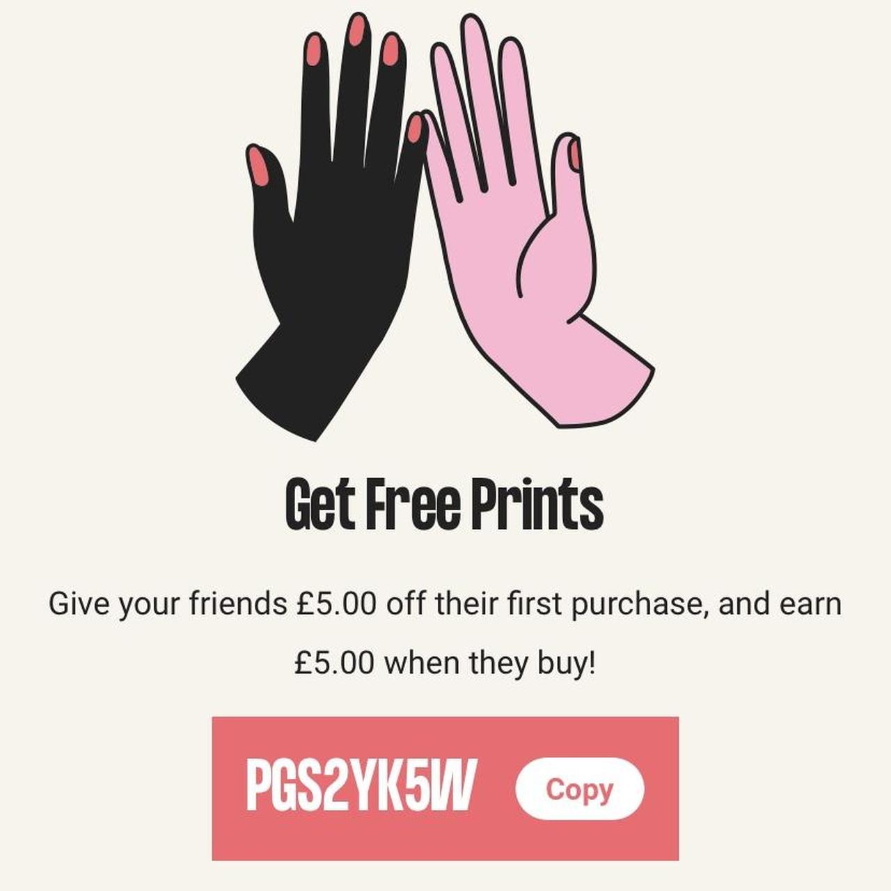 Free polaroid prints first 50 people its depop