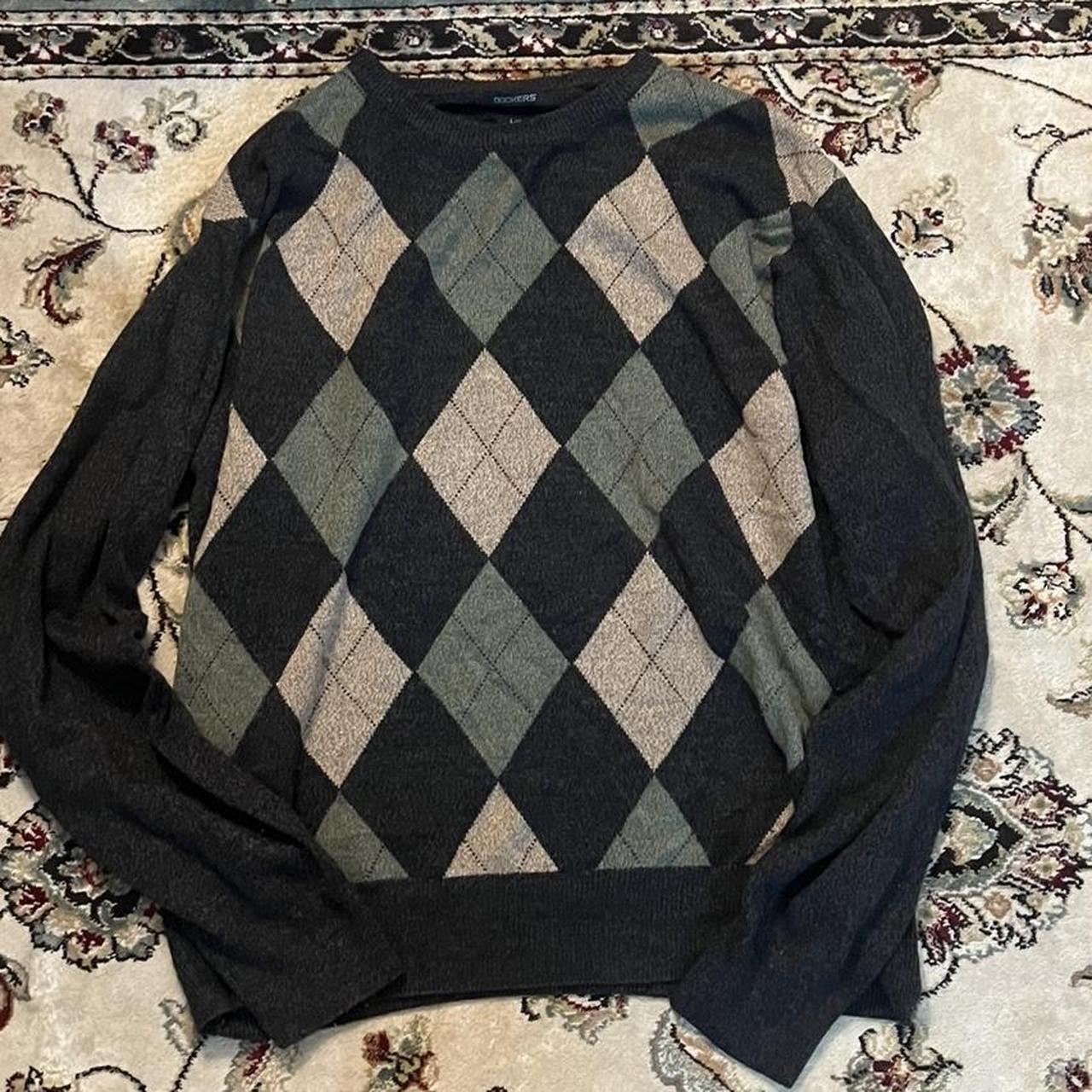 Dockers Argyle Pattern Sweater. This is a Mens Large... - Depop