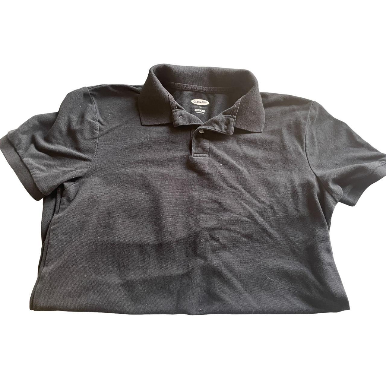 Old Navy Men's Black Poloshirts Depop