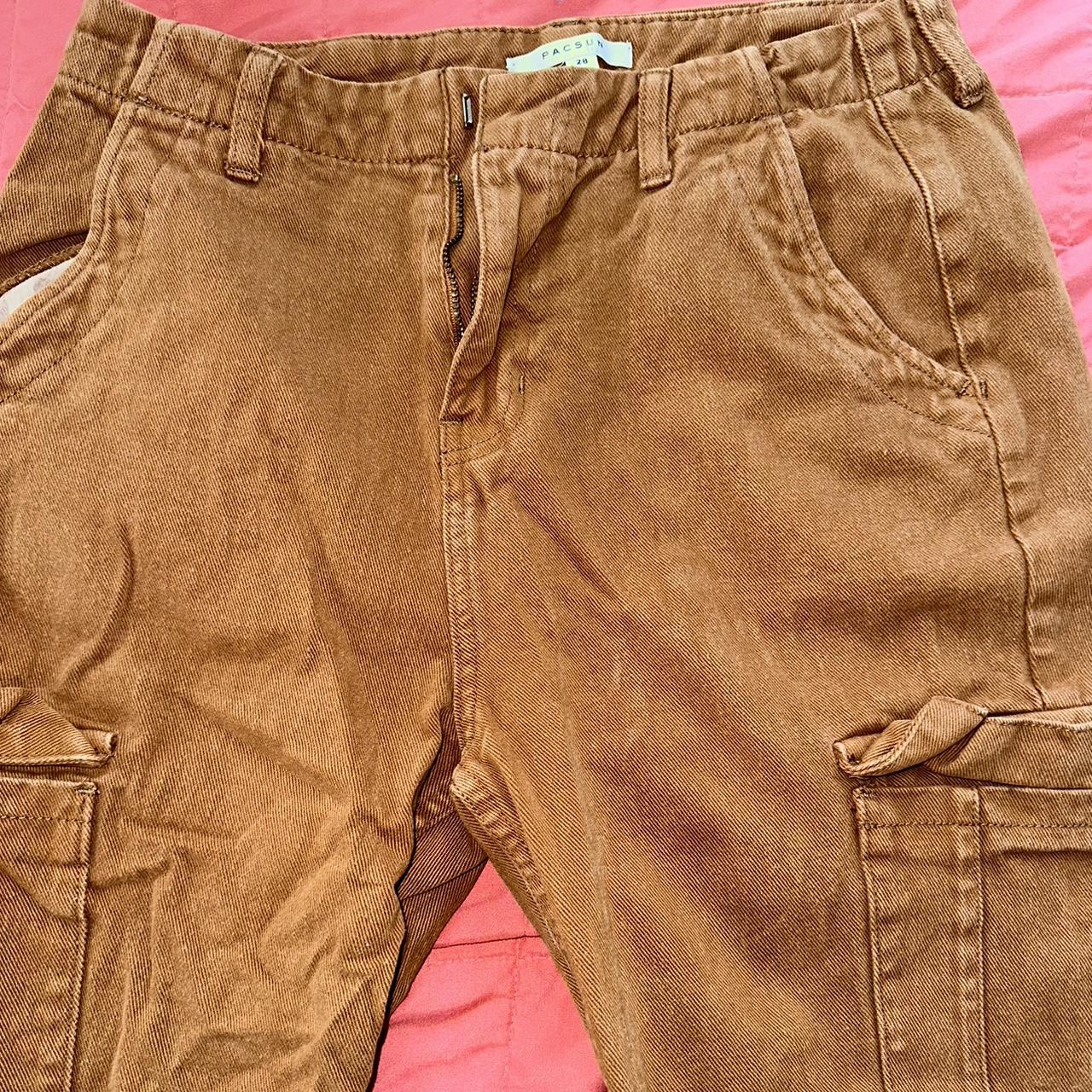 PACSUN RUST COLOR CARGO PANTS - Depop