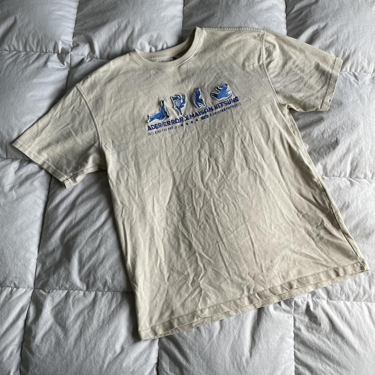 Ader Error Men's Cream and Blue Shirt (2)
