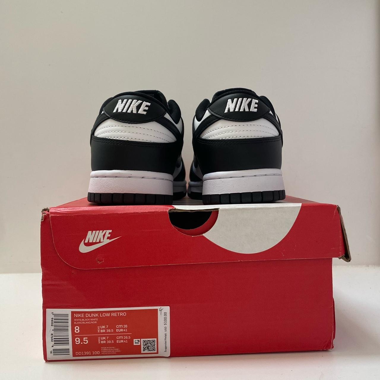 Nike Men's Black and White Trainers Depop