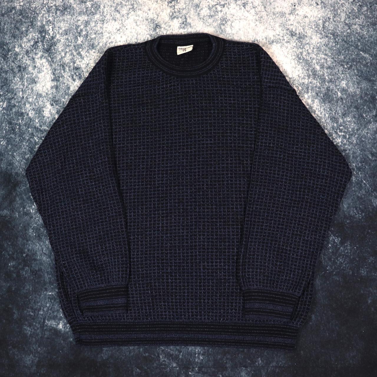 Men's Navy And Black Jumper 