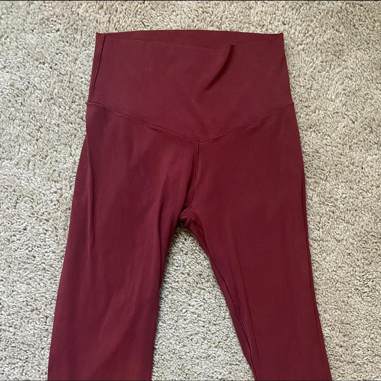 Aerie red athletic leggings full length free... Depop