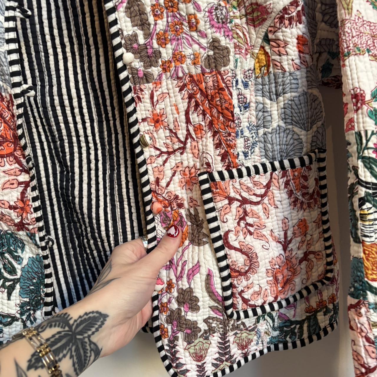 Women's Jacket - Multi - M – Patchwork Jacket Med… - image 2