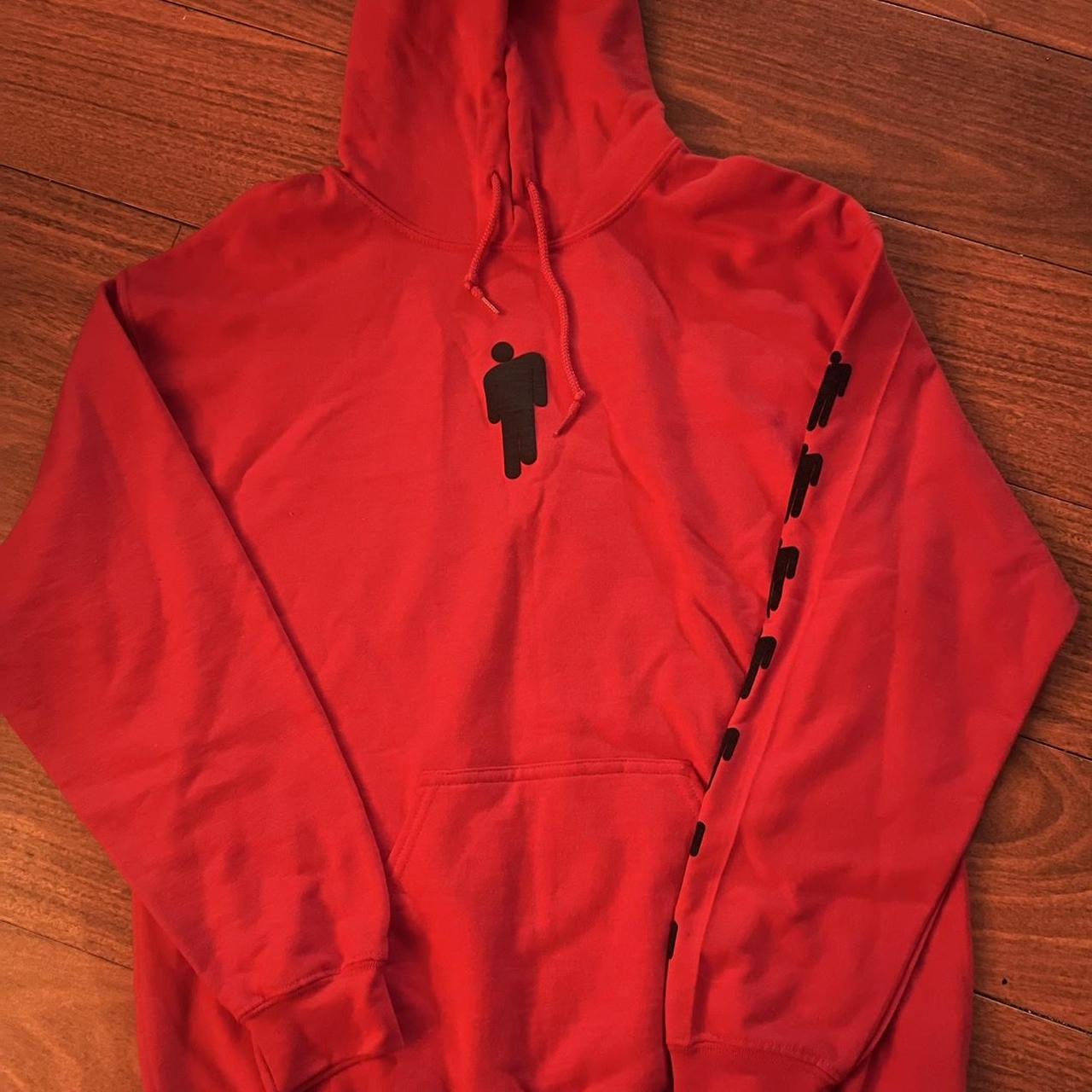 Billie eilish merch online red hoodie