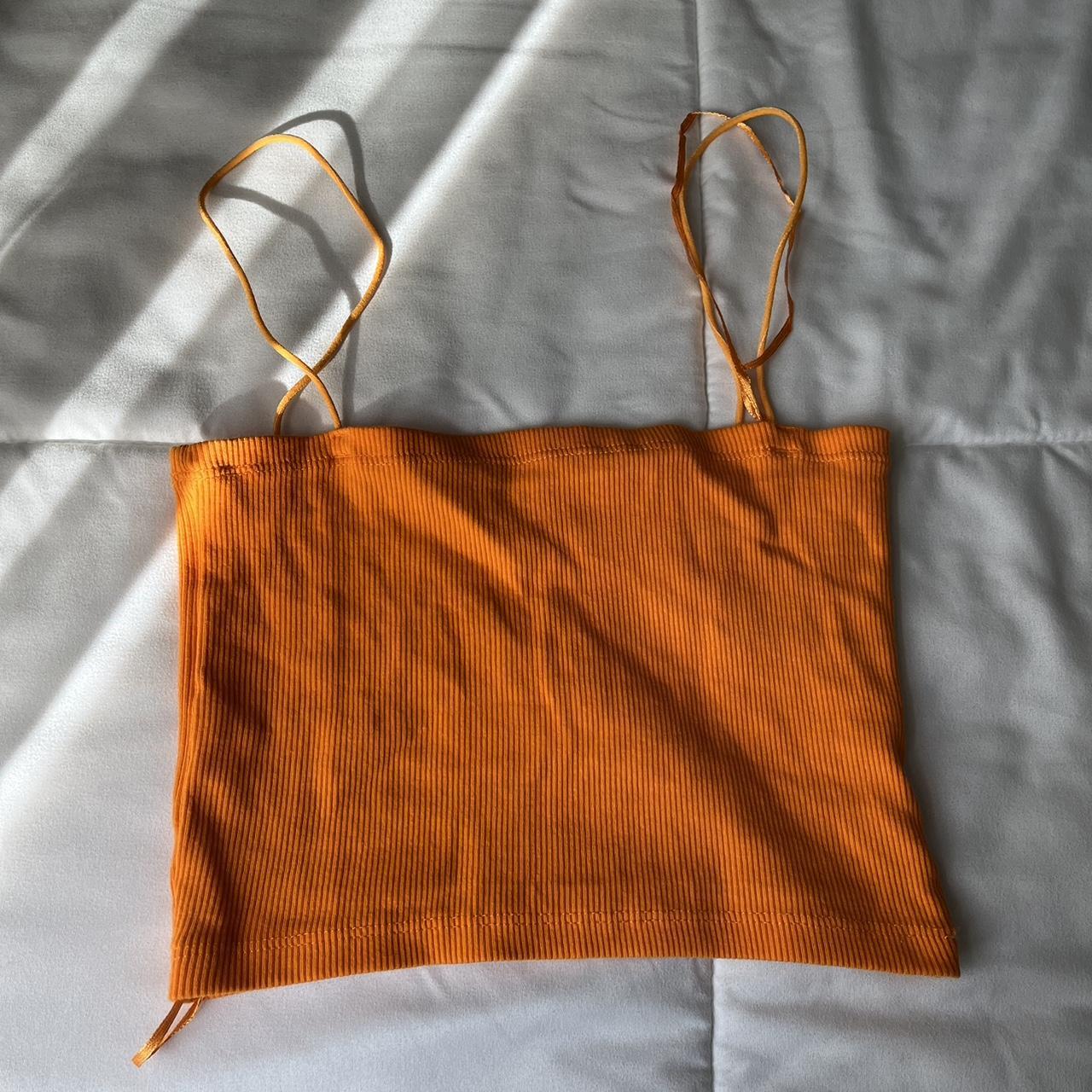 Zara Women's Orange Vests-tanks-camis | Depop