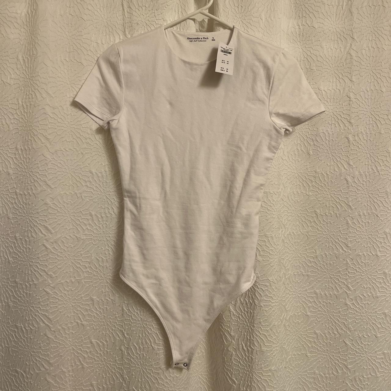 Abercrombie & Fitch Women's White Bodysuit | Depop