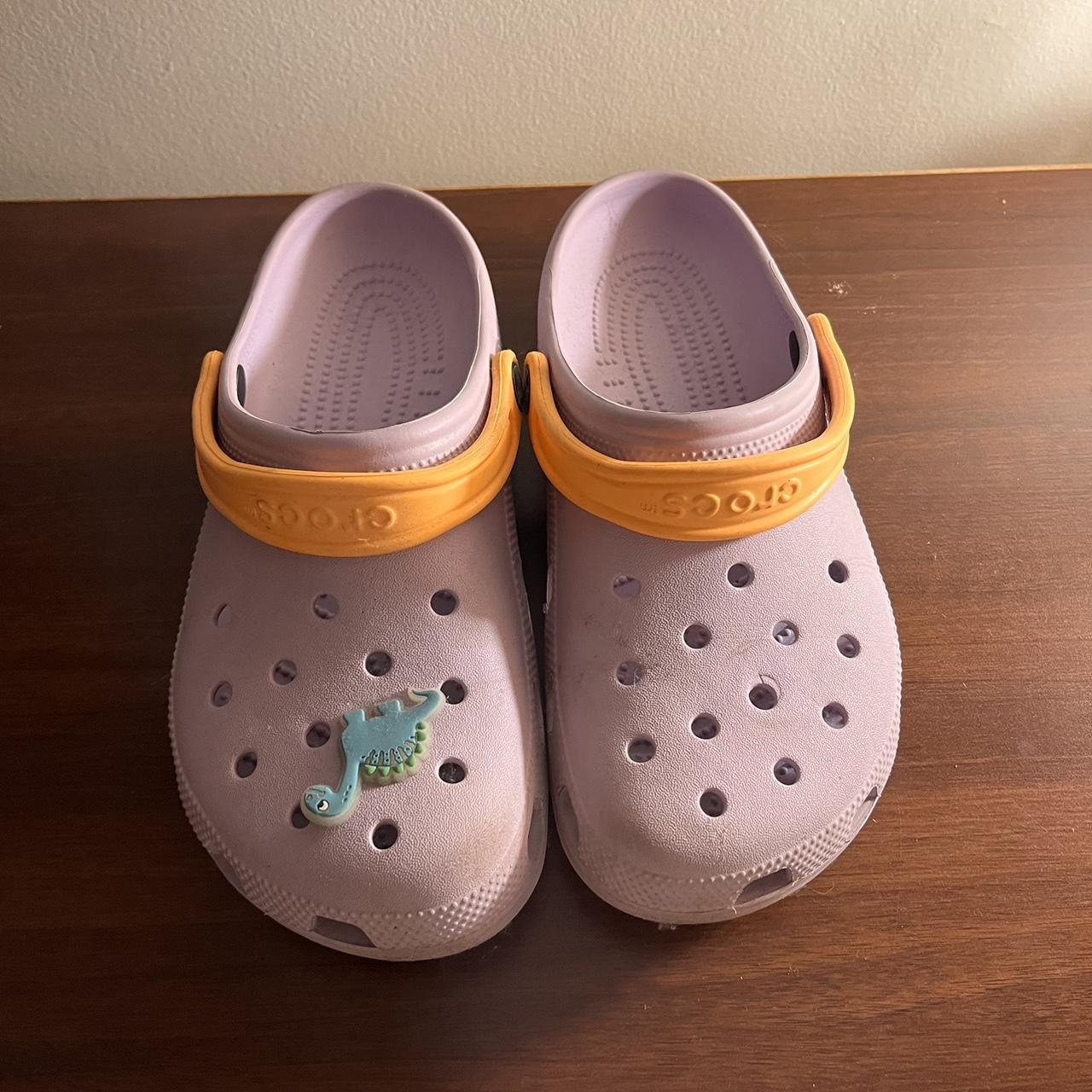 Orange and purple crocs new arrivals