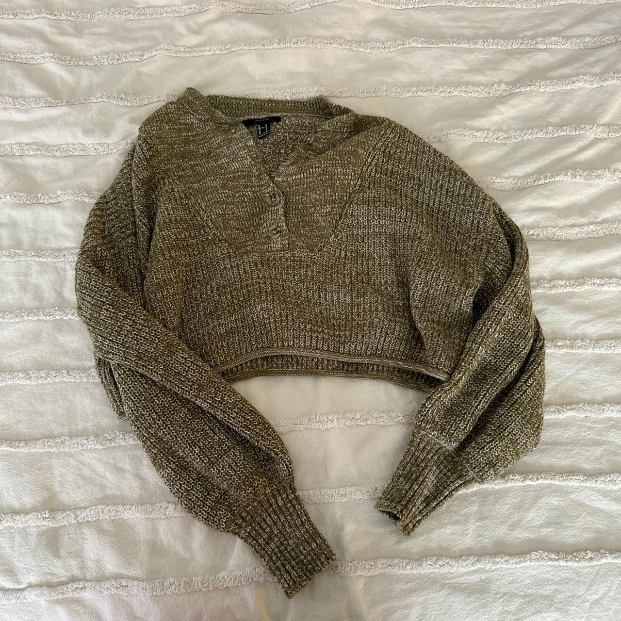 Forever21 cropped sweater! Soo soft and comfy I just... - Depop