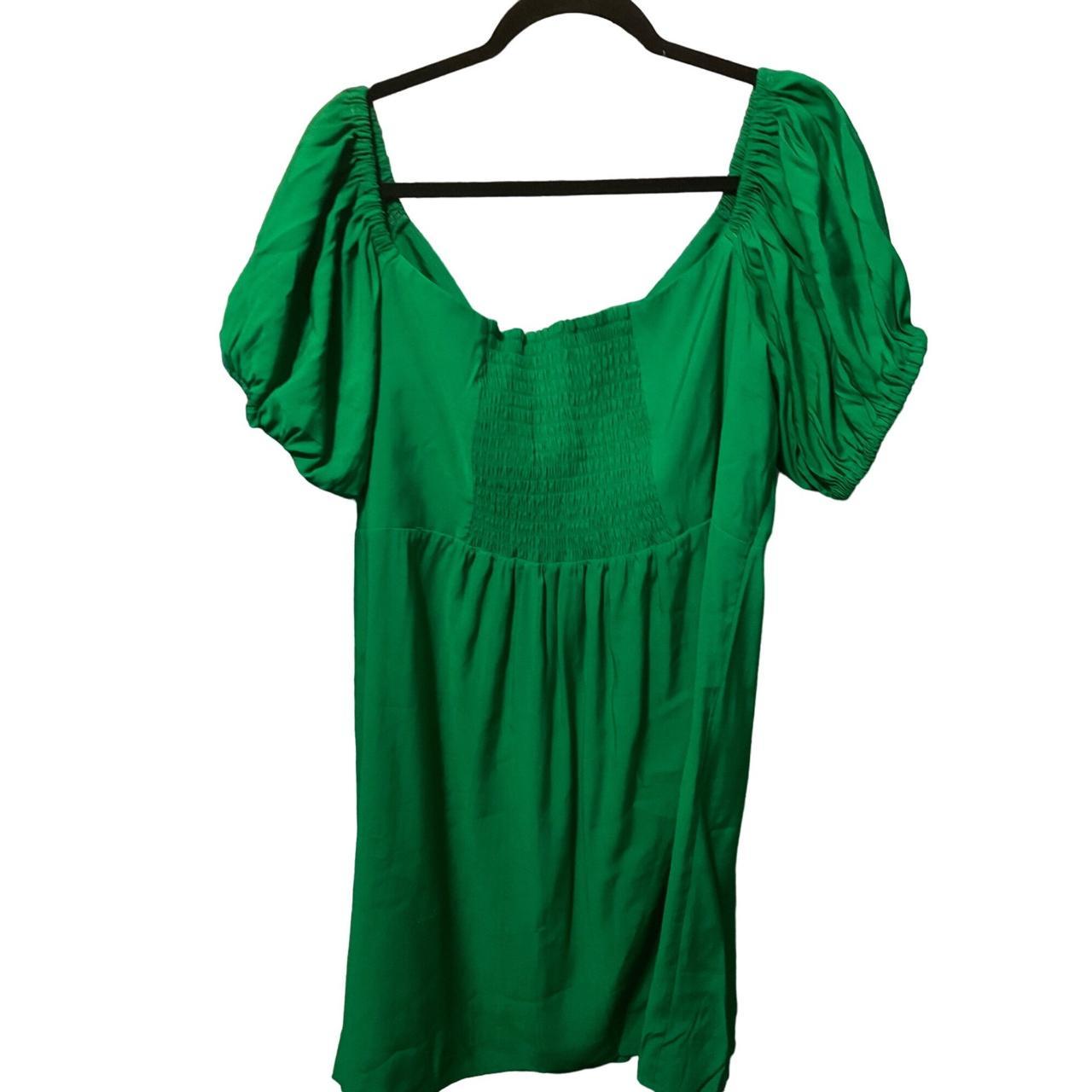 Eloquii Women's Green Dress | Depop