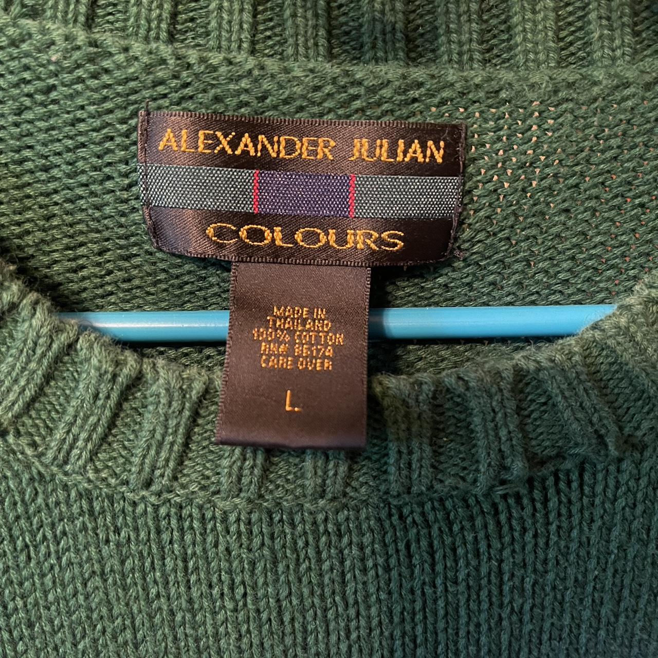 Alexander Julian Color Block Sweater depop