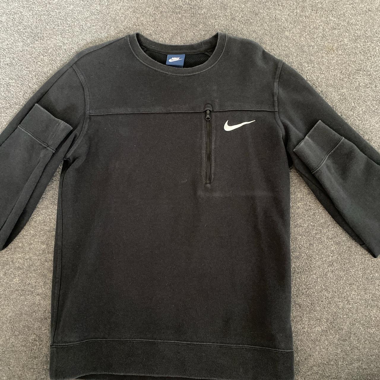 mens nike jumper black