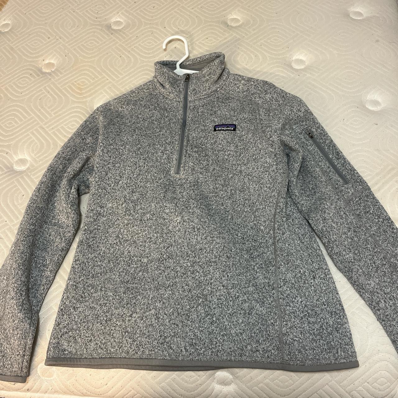 Womens patagonia grey jacket size “large” but fits... - Depop