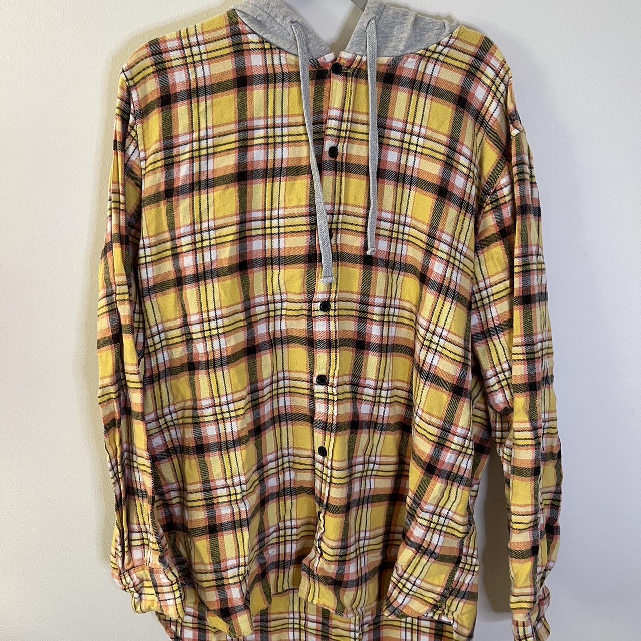 Pacsun flannel hoodie best sale