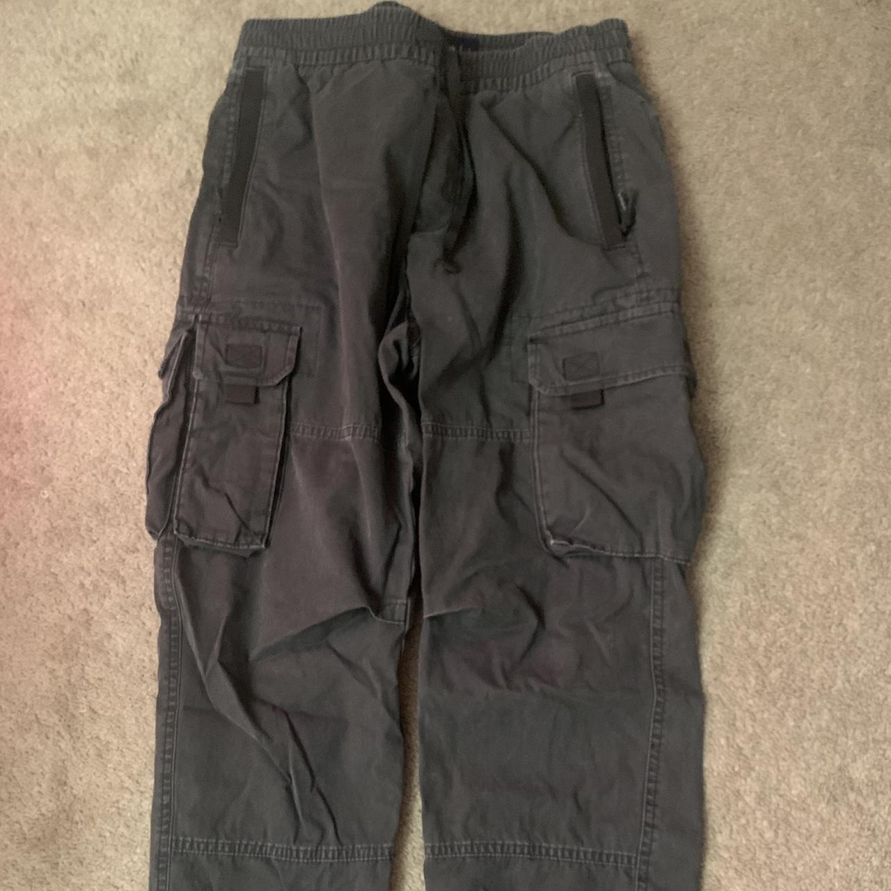 Men’s Abercrombie and fitch grey cargo... - Depop