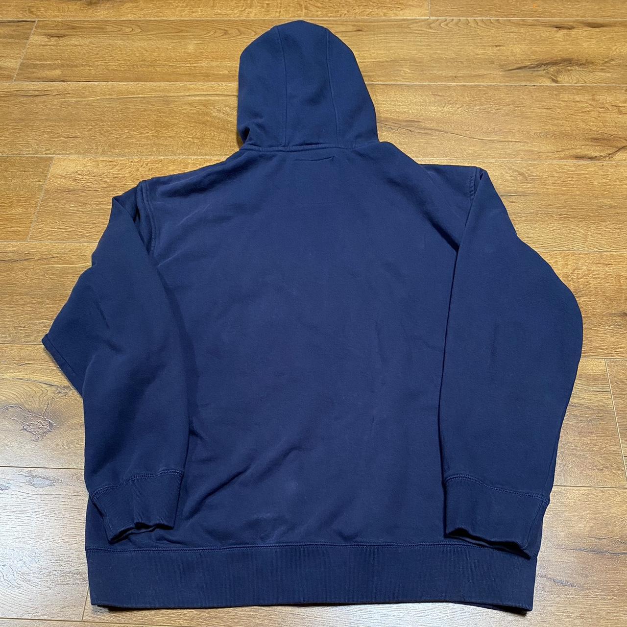 Ecko Unltd. Men's Navy and Grey Hoodie | Depop