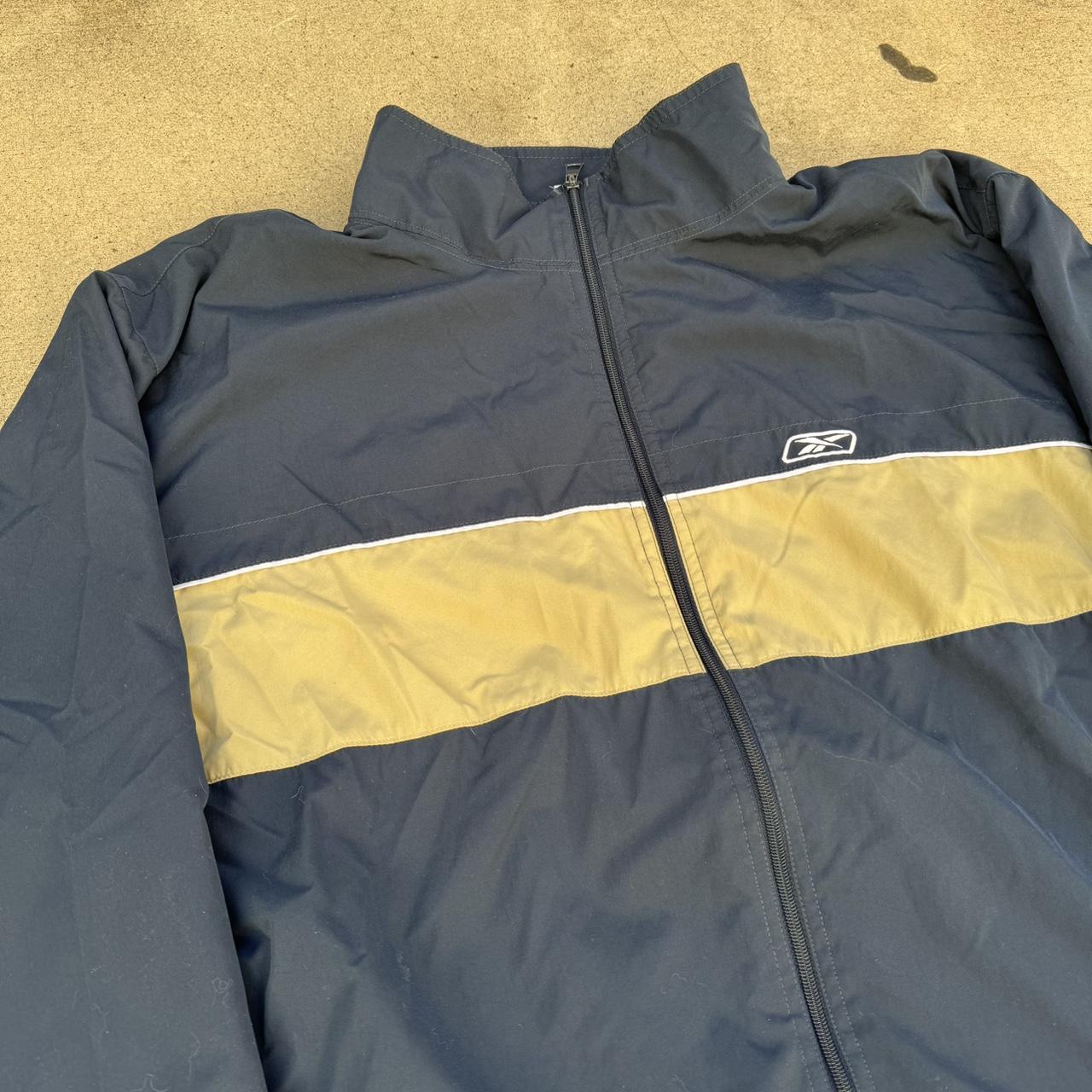 Reebok jacket mens best sale gold