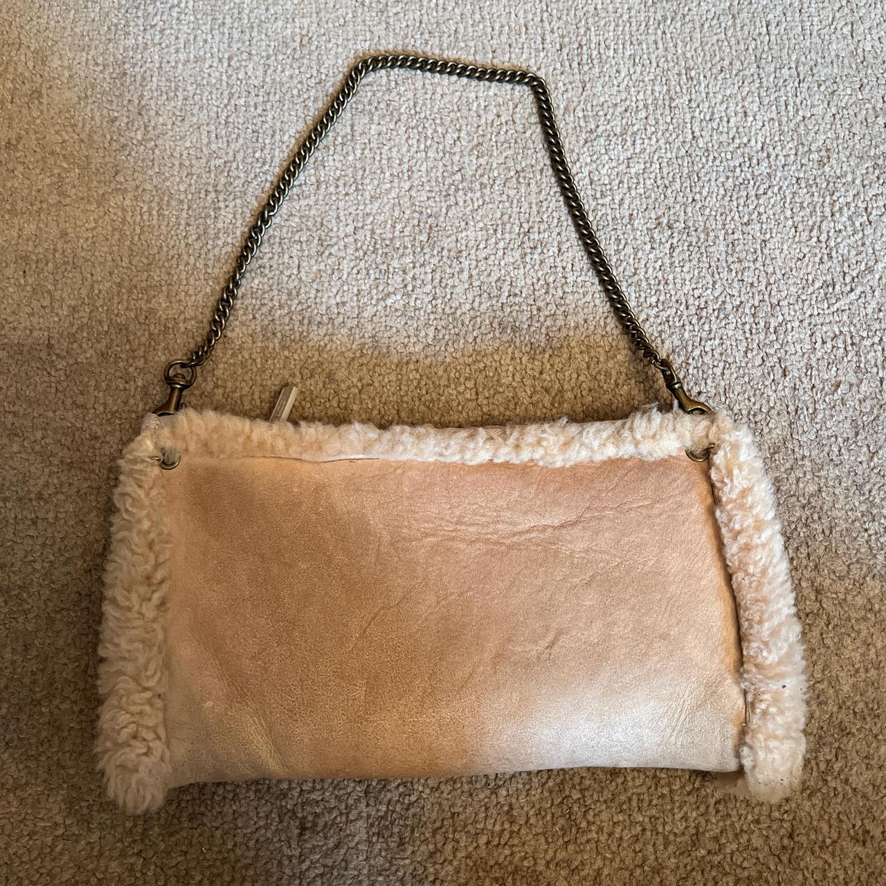 UGG suede leather clutch authentic purse/hand warm