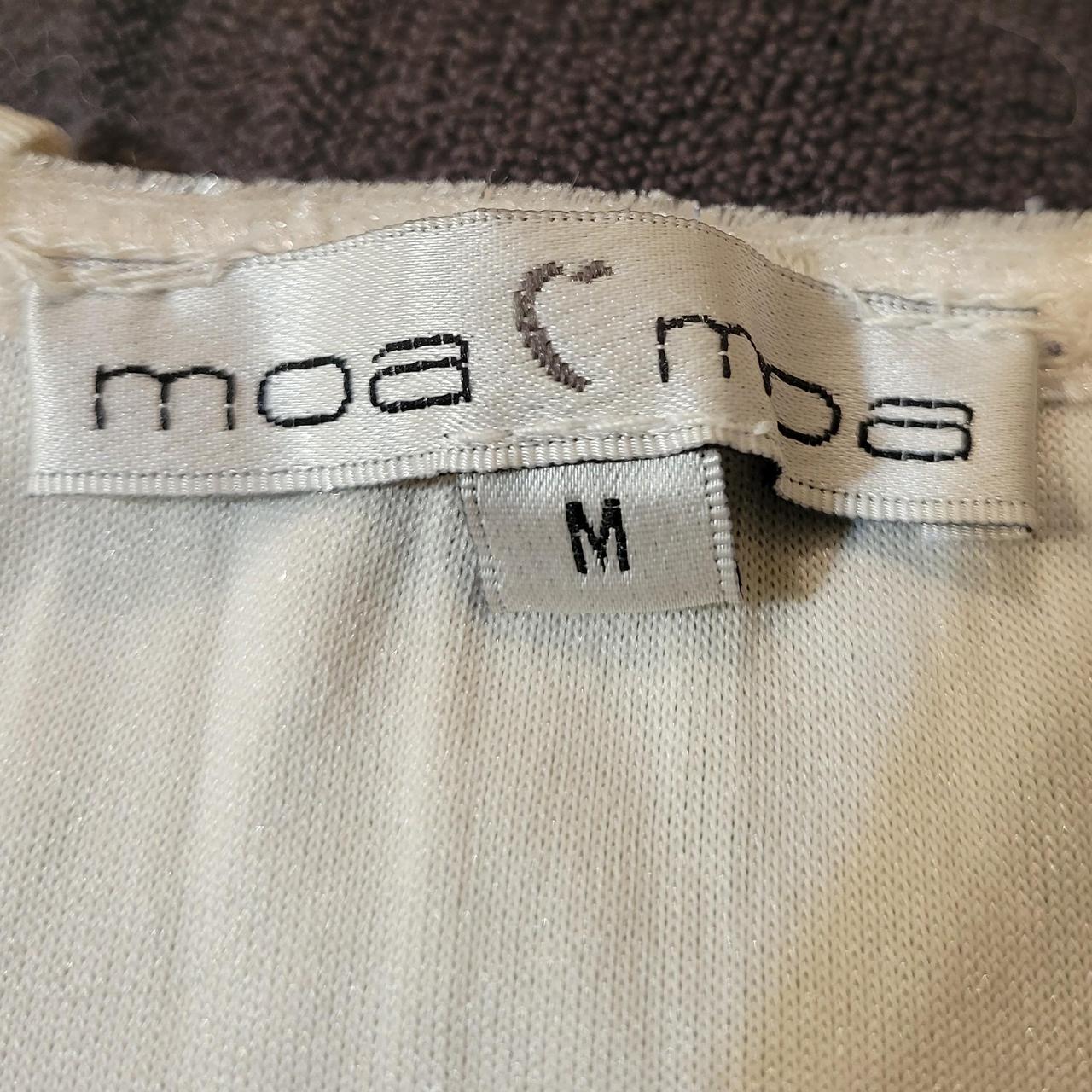 Moa Moa Women's Cream Vest | Depop