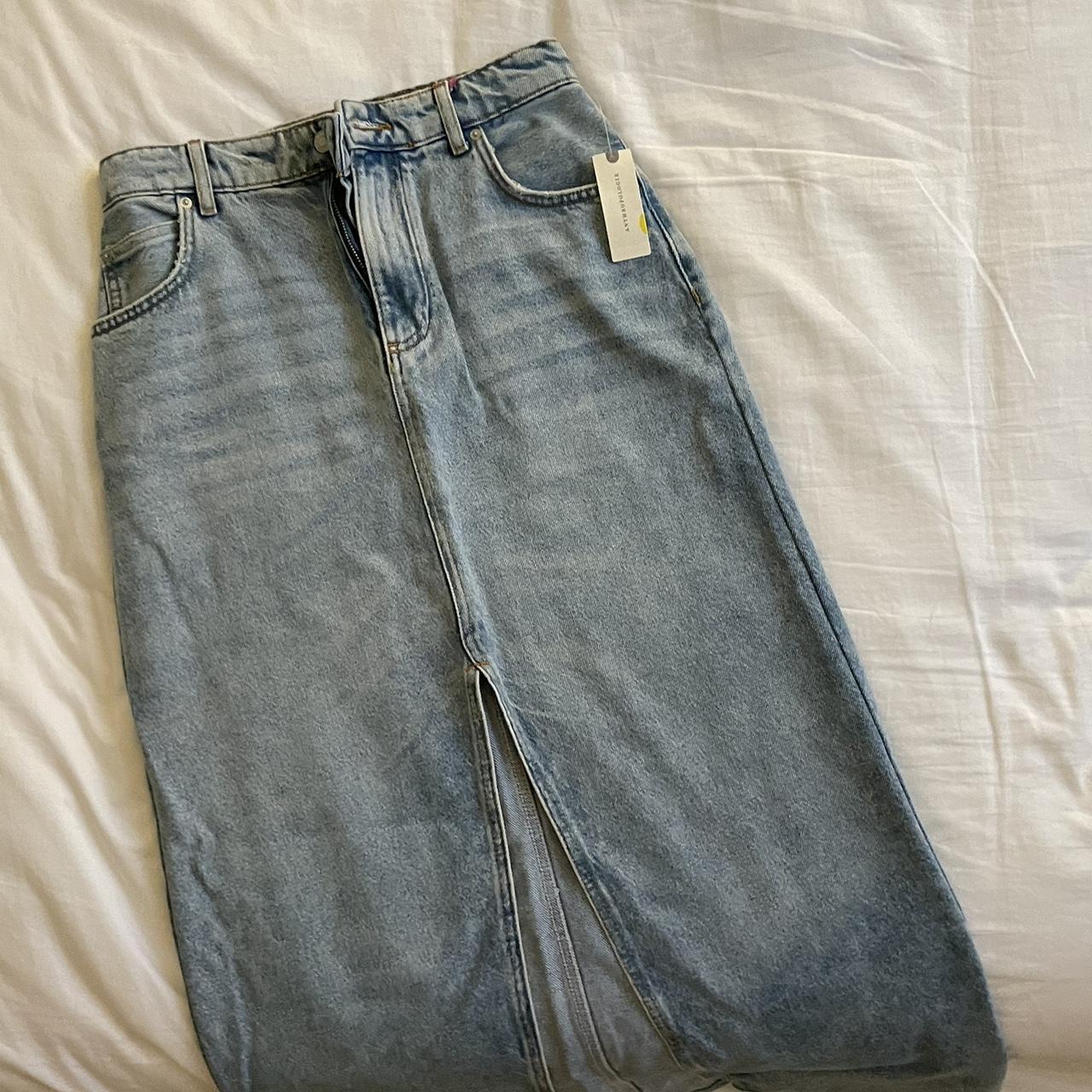 Anthropologie Denim Midi Skirt! Originally $138!!... - Depop