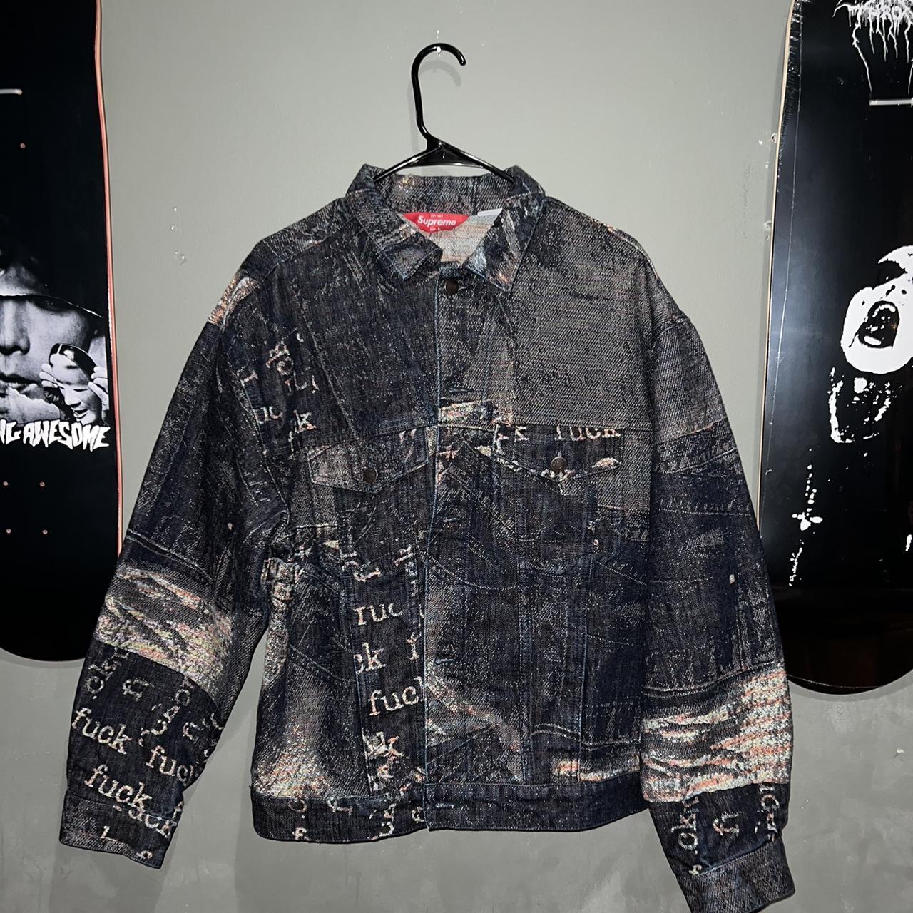 Supreme Archive Denim Jacquard Trucker Jacket, New...