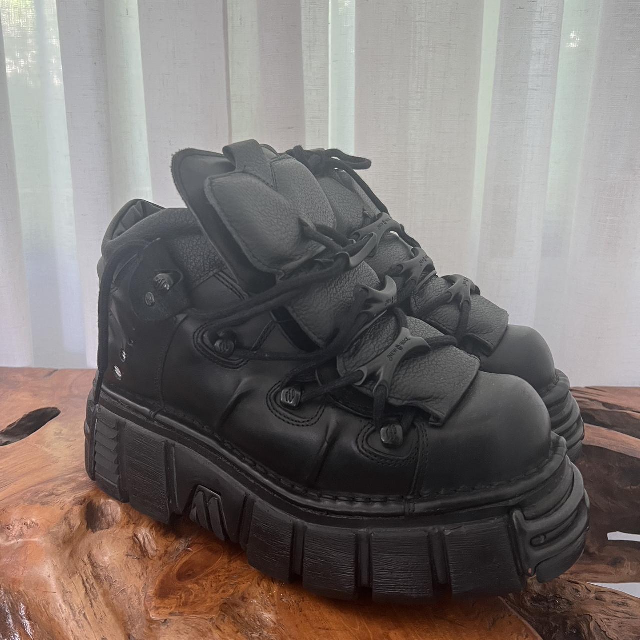 New rock M-106-C125 black on black Tried on a... - Depop