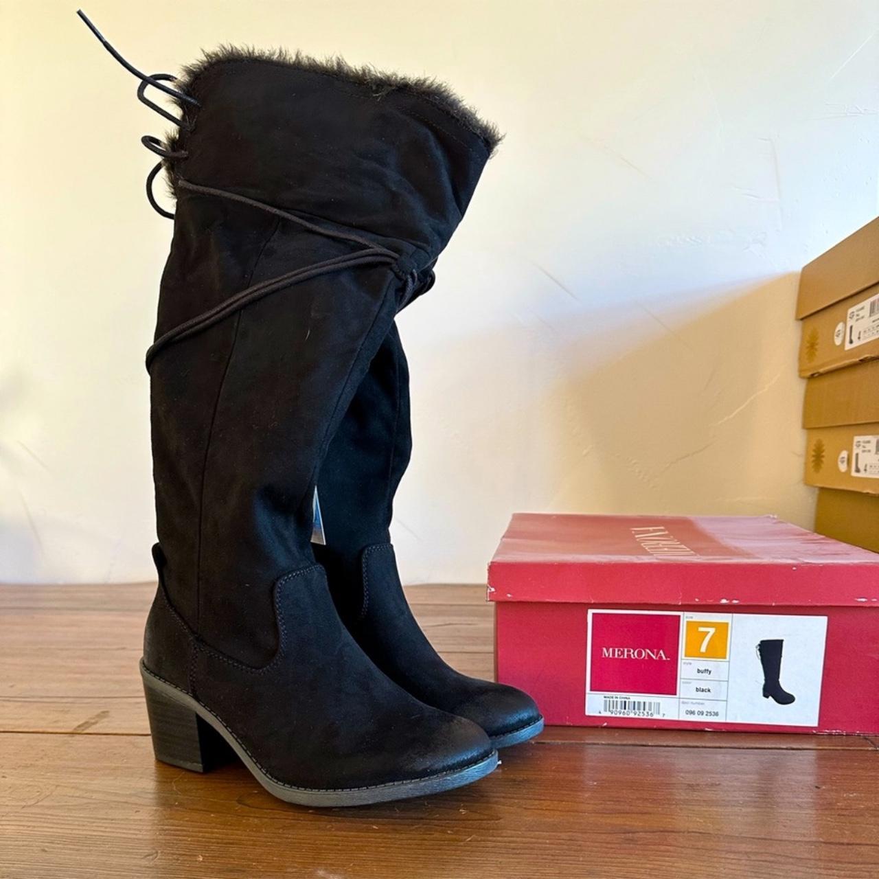 Merona on sale black boots