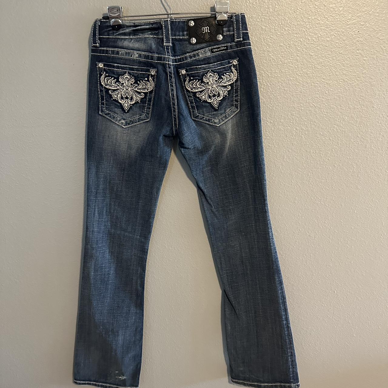 Vintage miss me low waisted flare jeans size 27... - Depop