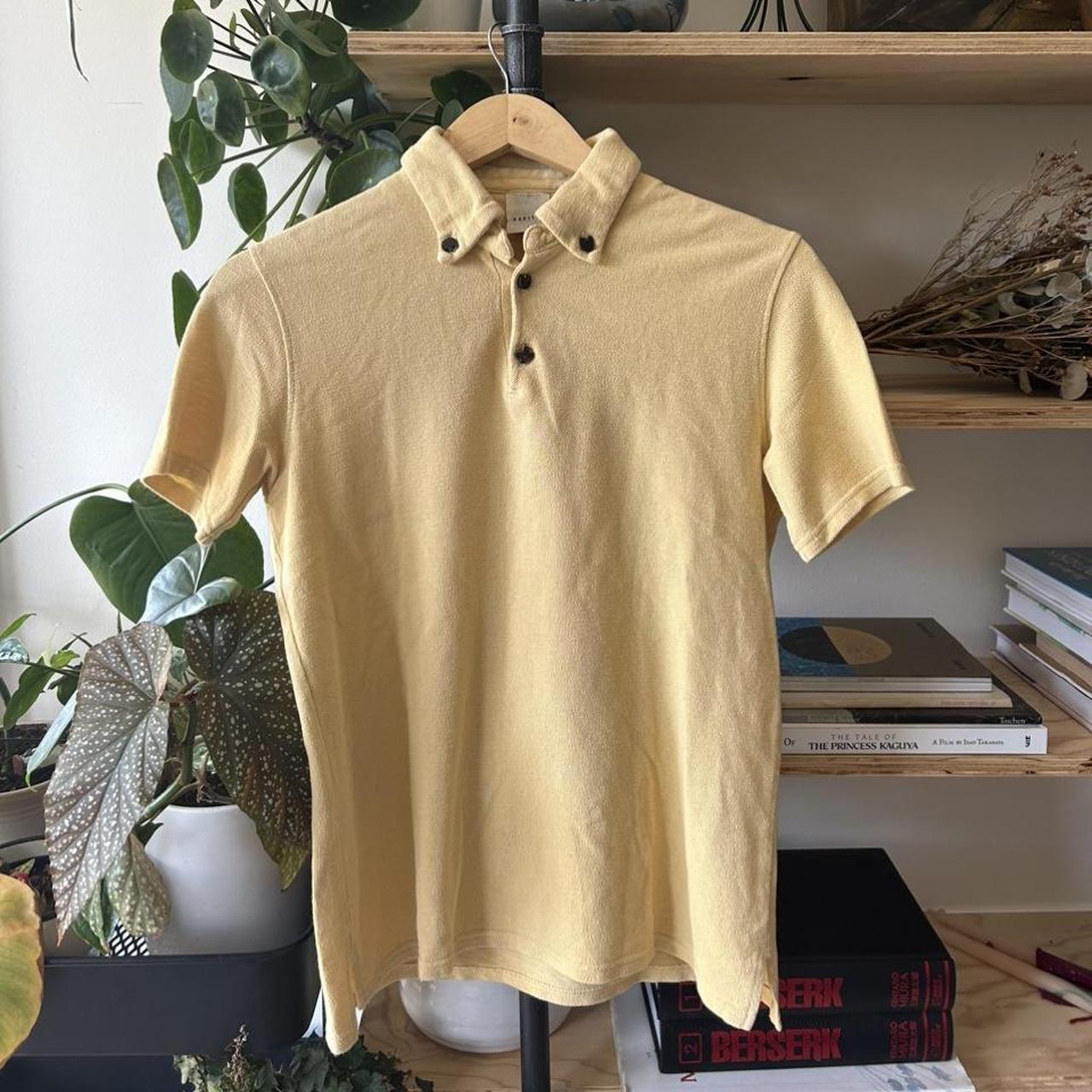 Kapital Women's Cream and Yellow Polo-shirts | Depop
