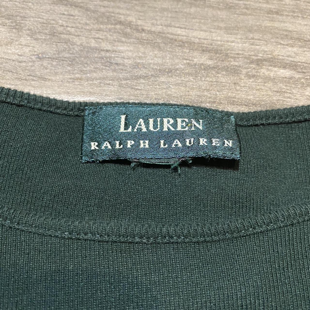 Ralph Lauren Women's Green T-shirt | Depop