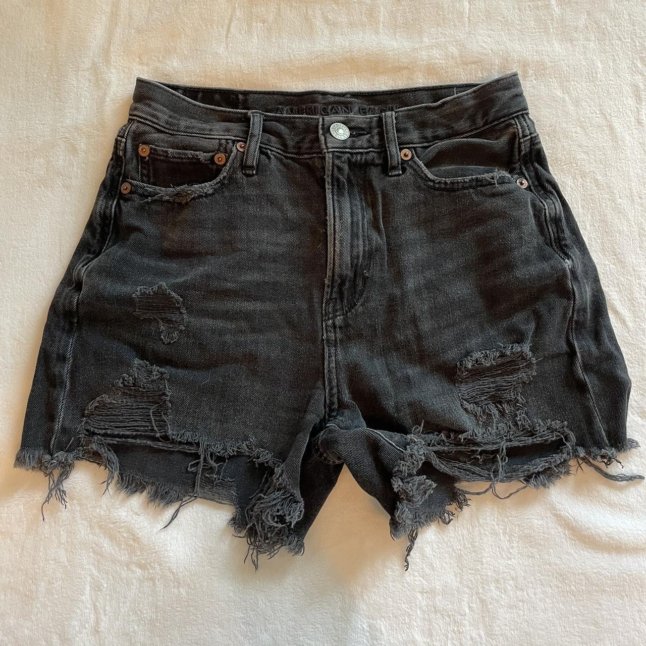 American Eagle Outfitters Women S Black Shorts Depop