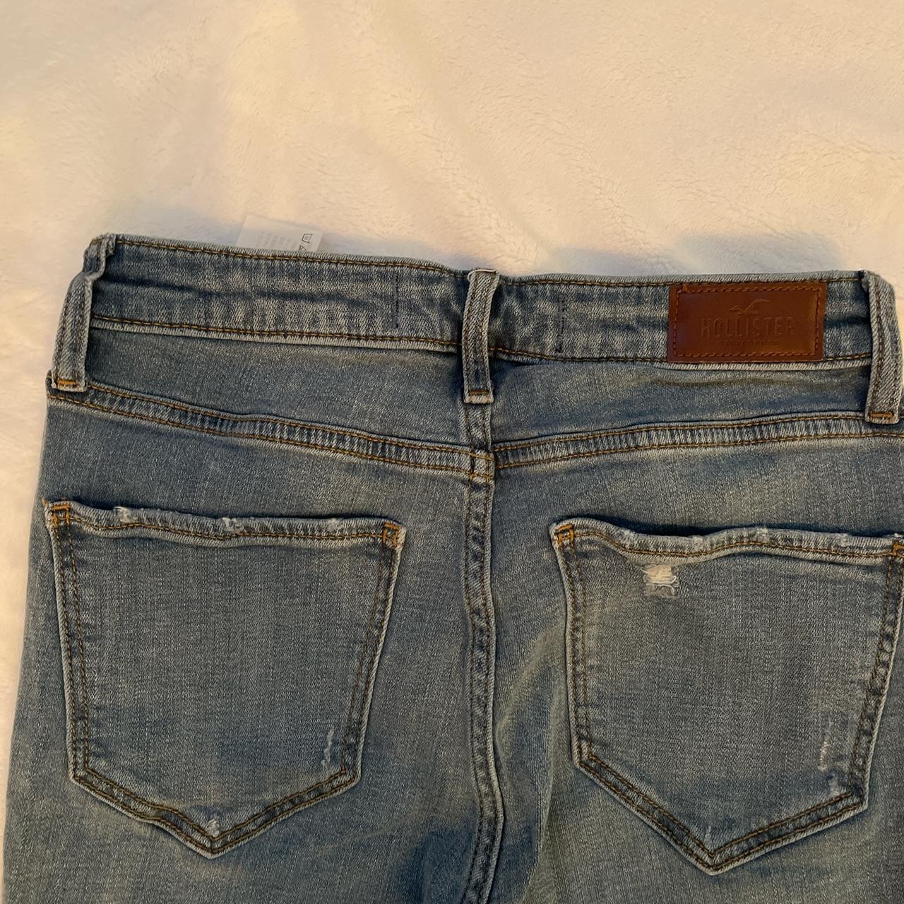 Hollister High-rise Flare Jeans With Rips In The... - Depop