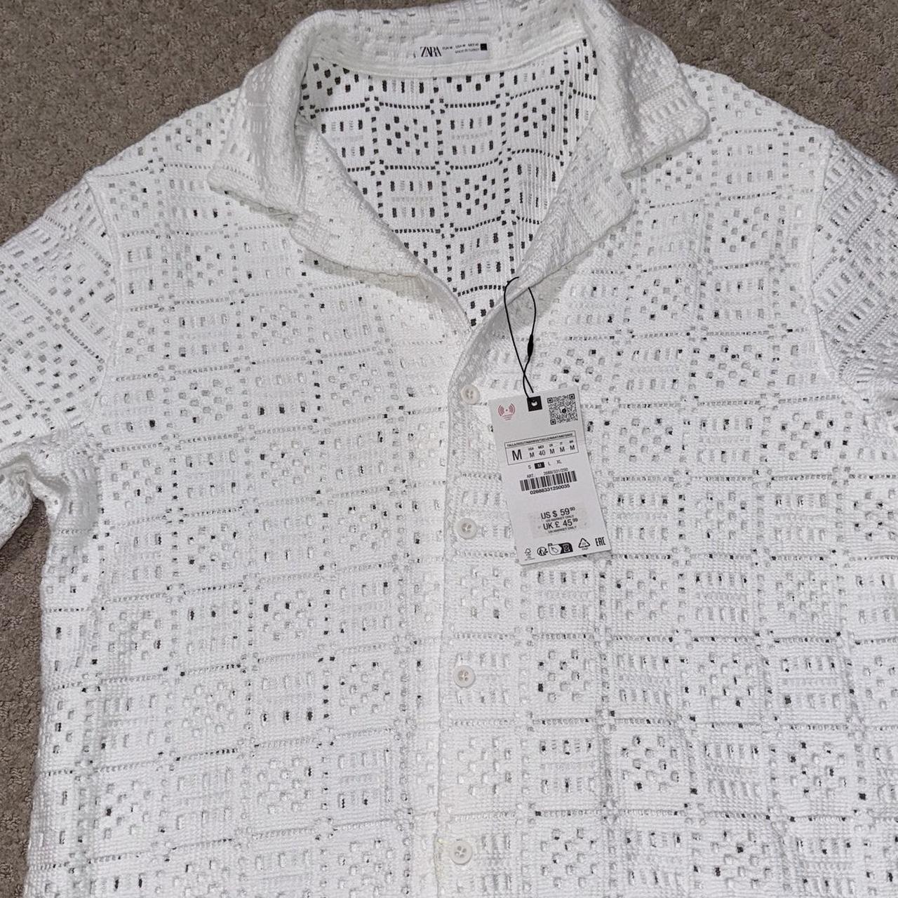 ZARA CROCHET SHIRT never worn tags still on Depop