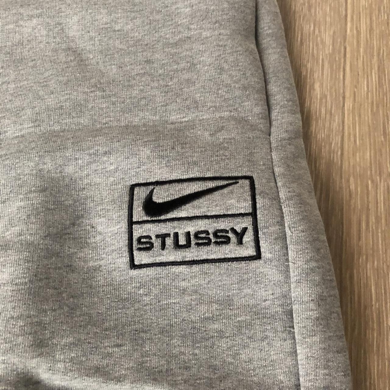 Nike x stussy joggers colour : grey size : Medium... - Depop