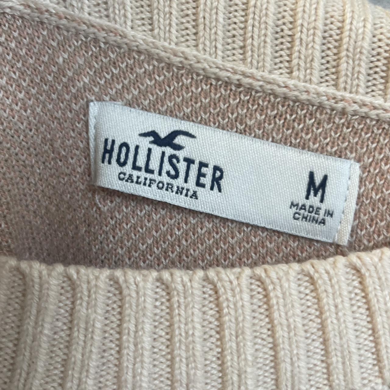 hollister argyle tan grandpa sweater - Depop