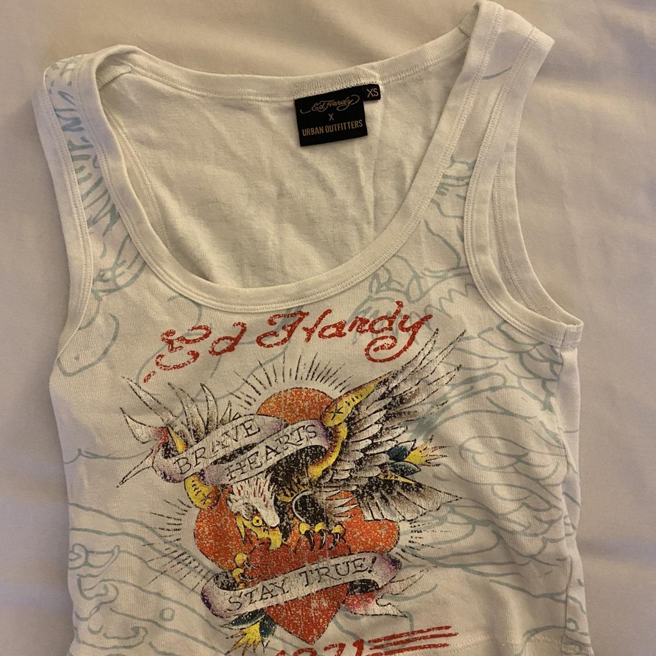 back from holiday 23rd august ed hardy tank... Depop