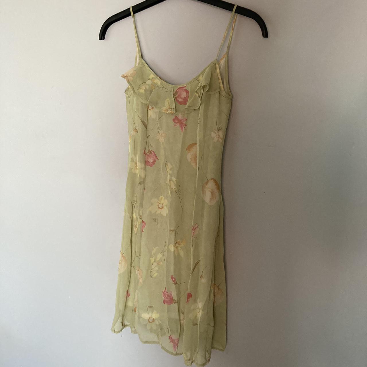 Women's Pink and Green Dress | Depop