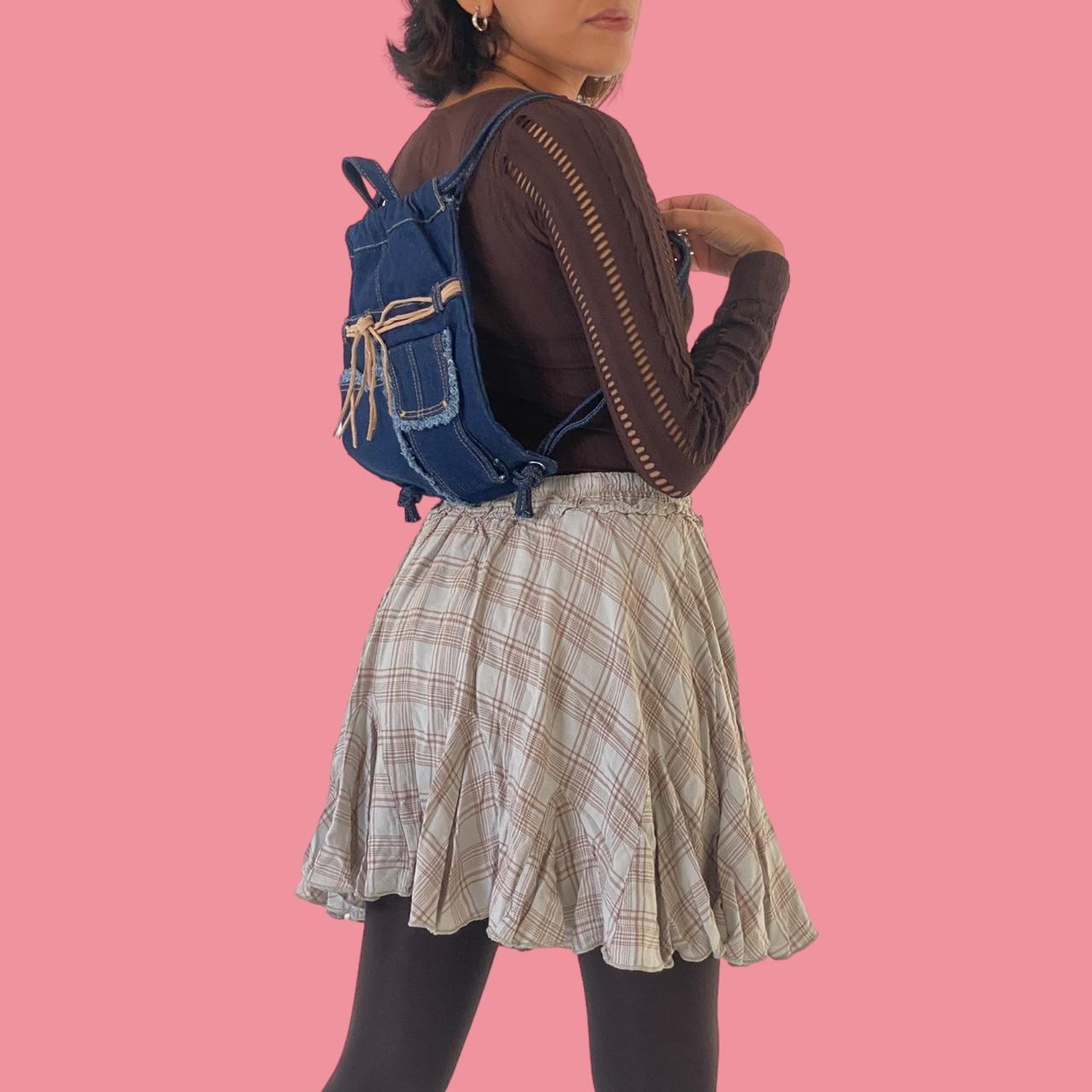 Vtg 90s 00s Denim Mini Backpack ꧂ In Good Wearable Depop 