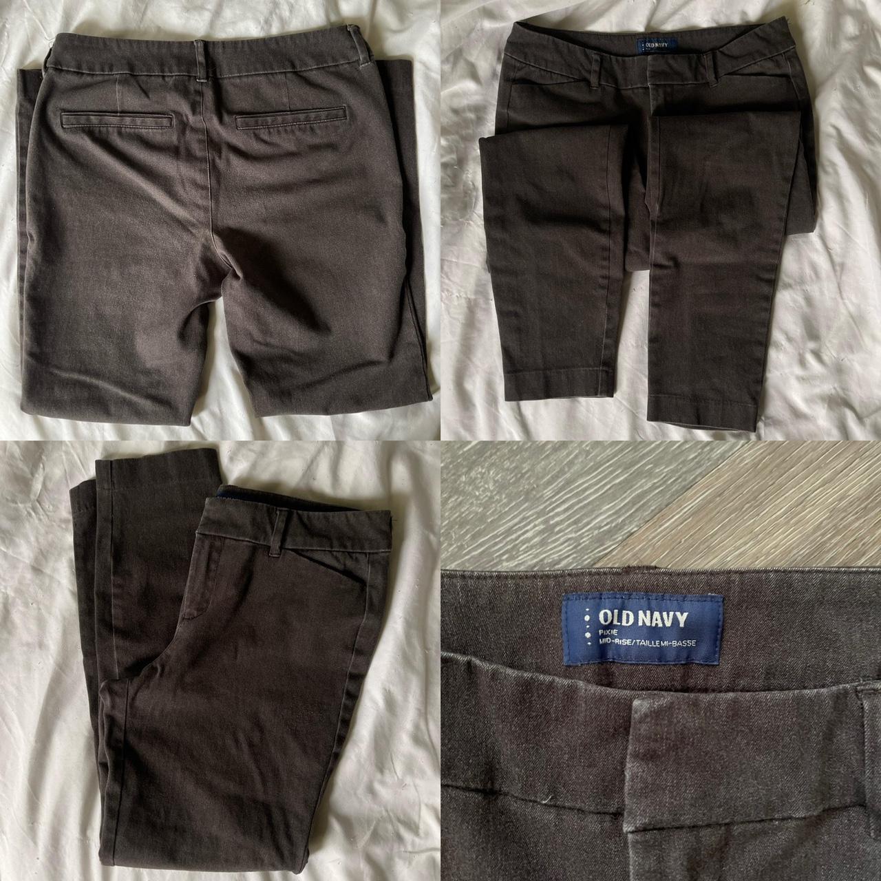 Pixie Mid-Rise chinos trousers Old navy, washed - Depop
