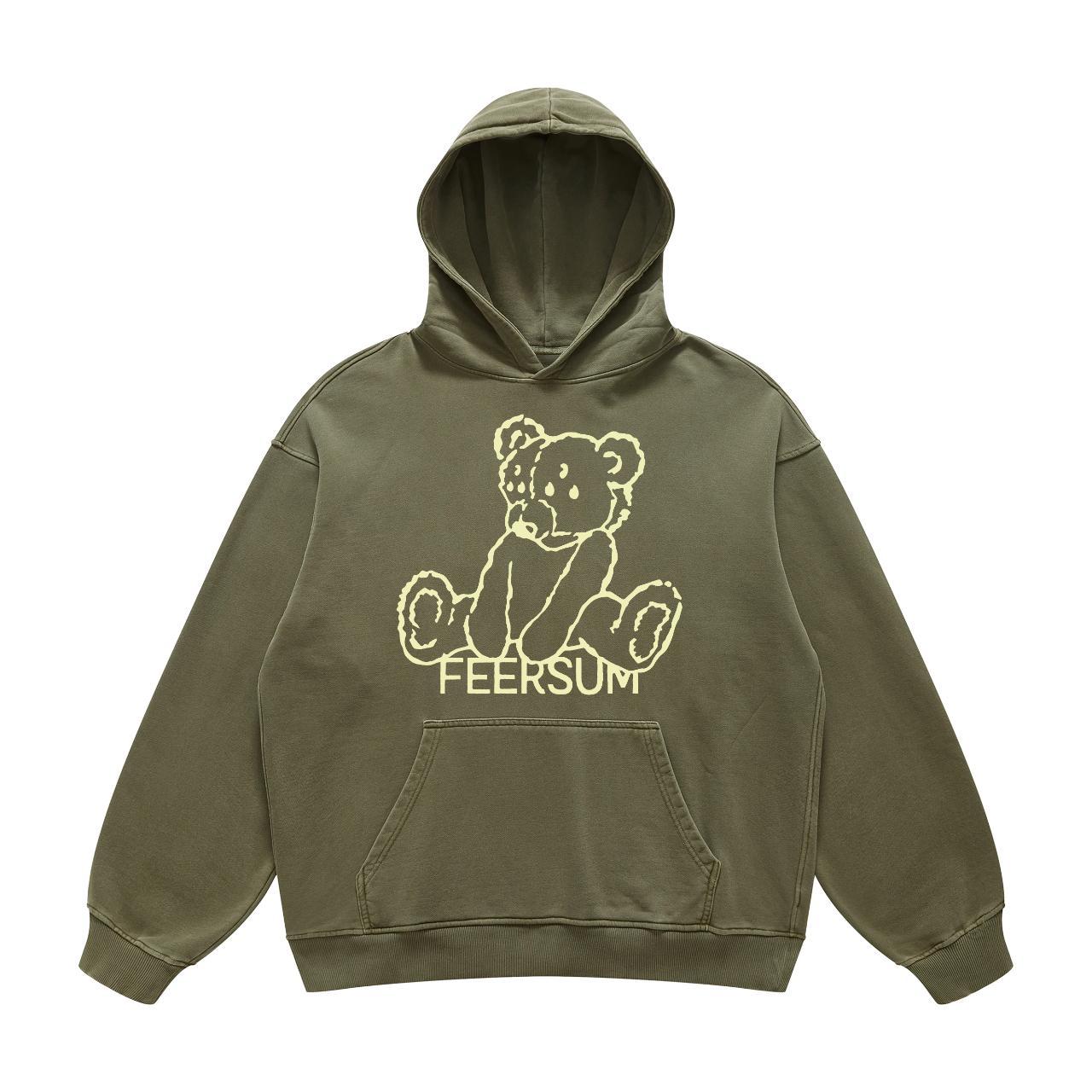 We11done teddy bear online hoodie