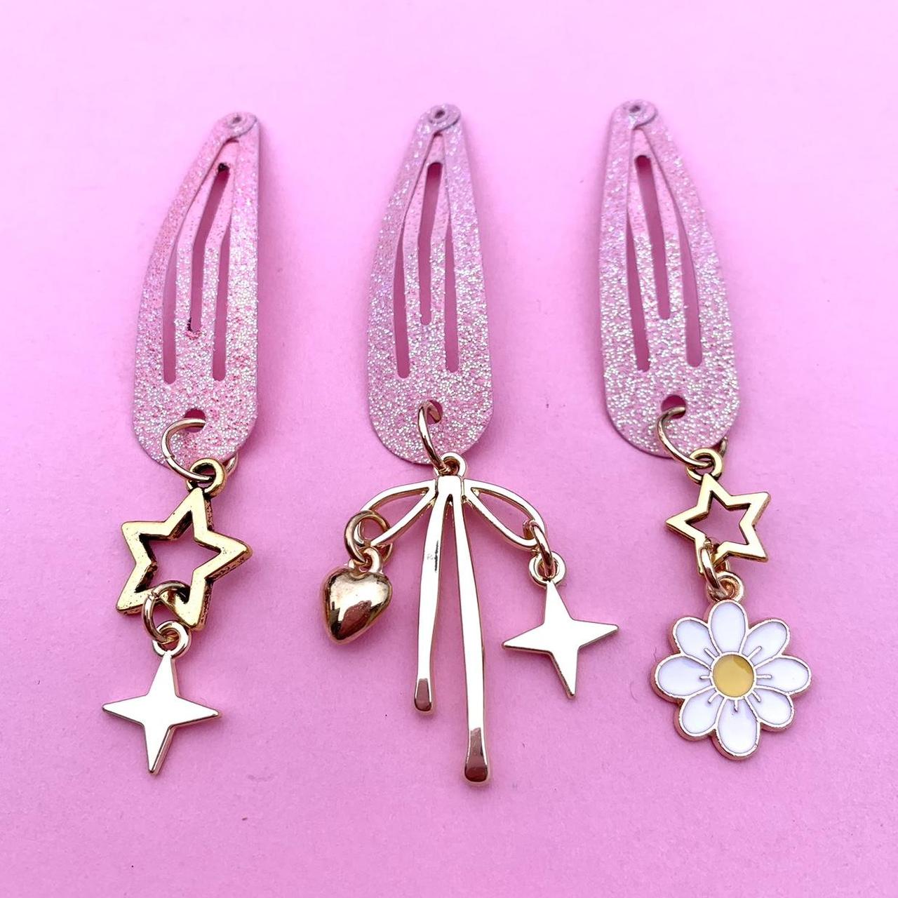 Sugarpill Women's Pink and Gold Hairaccessories Depop
