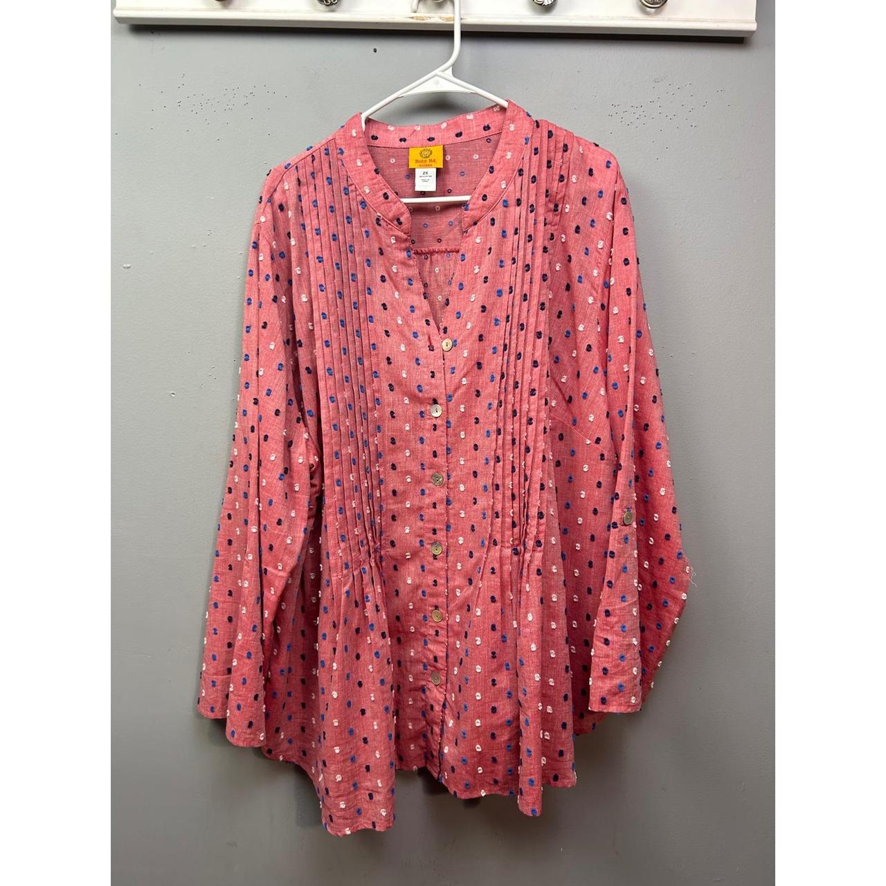 Ruby Rd. Women's Blouse - Pink/Multi - XXL – Ruby… - image 1
